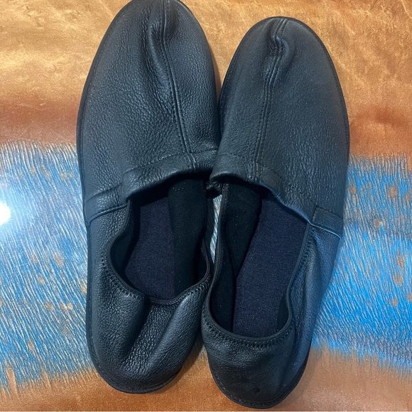Vintage Ripon Deerskin leather slipper black size 11 made in USA new - Picture 4 of 12